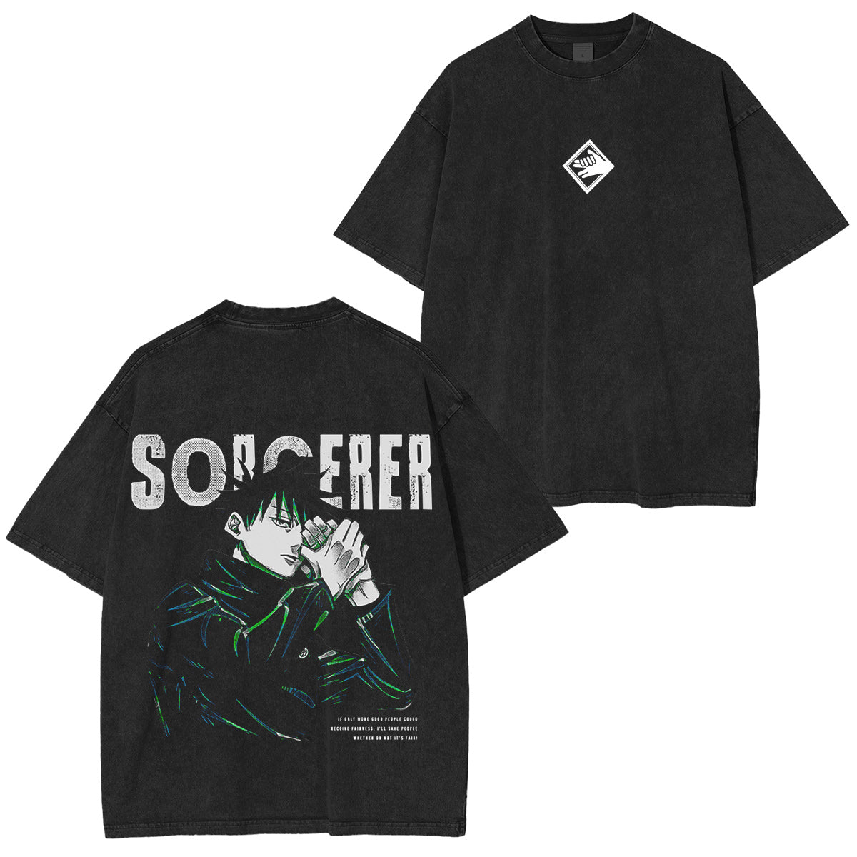 MEGUMI ТЕНИСКА - JUJUTSU KAISEN Vintage washed T-shirt/Crewneck/Hoodie
