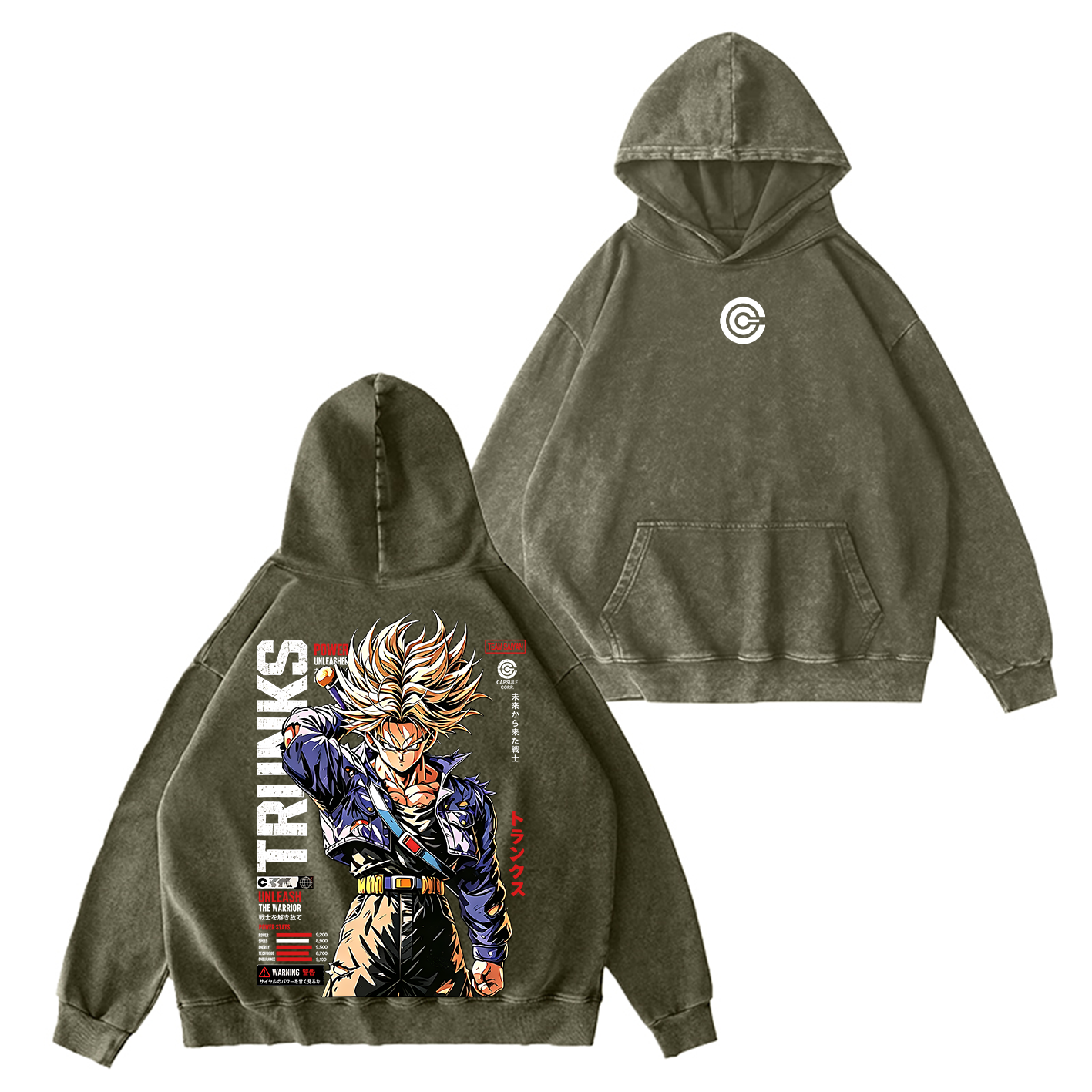 Future Trunks Dragon Ball Vintage Unisex Washed T-Shirt