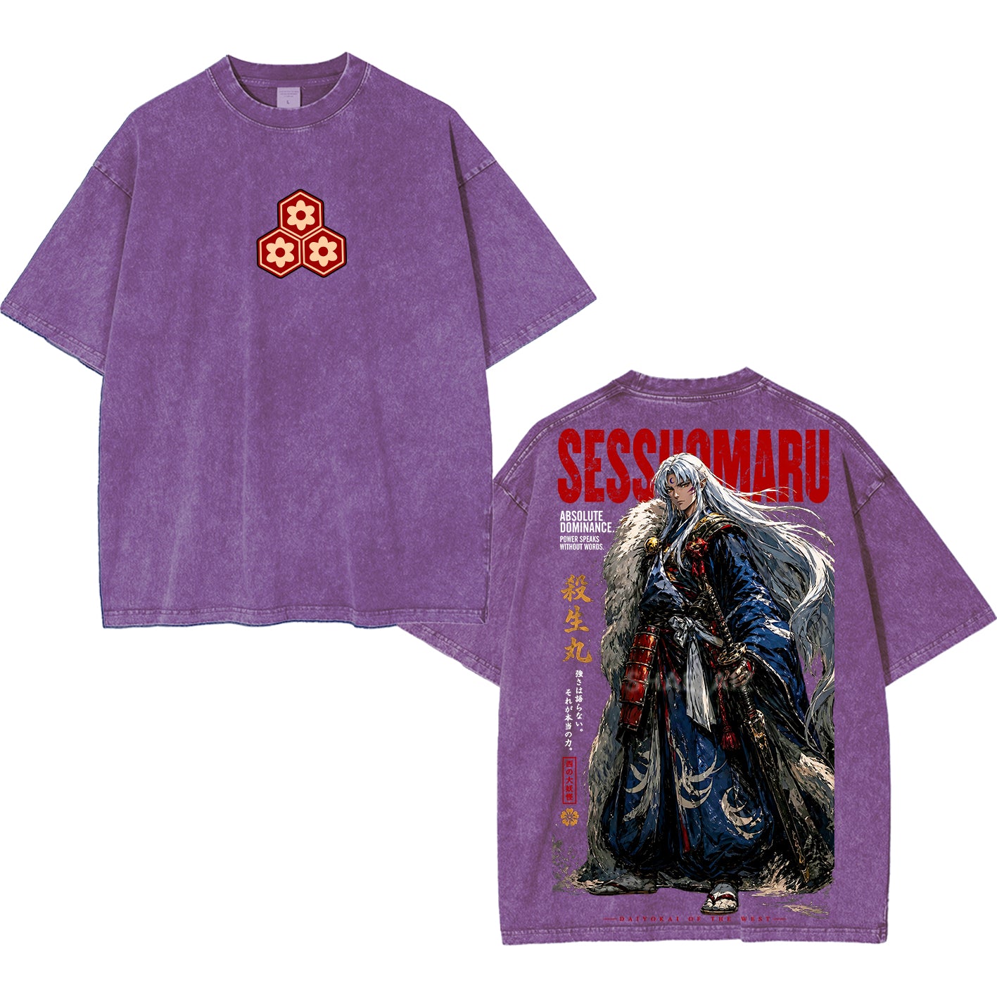 Inuyasha Sesshomaru Polera Unisex Lavada