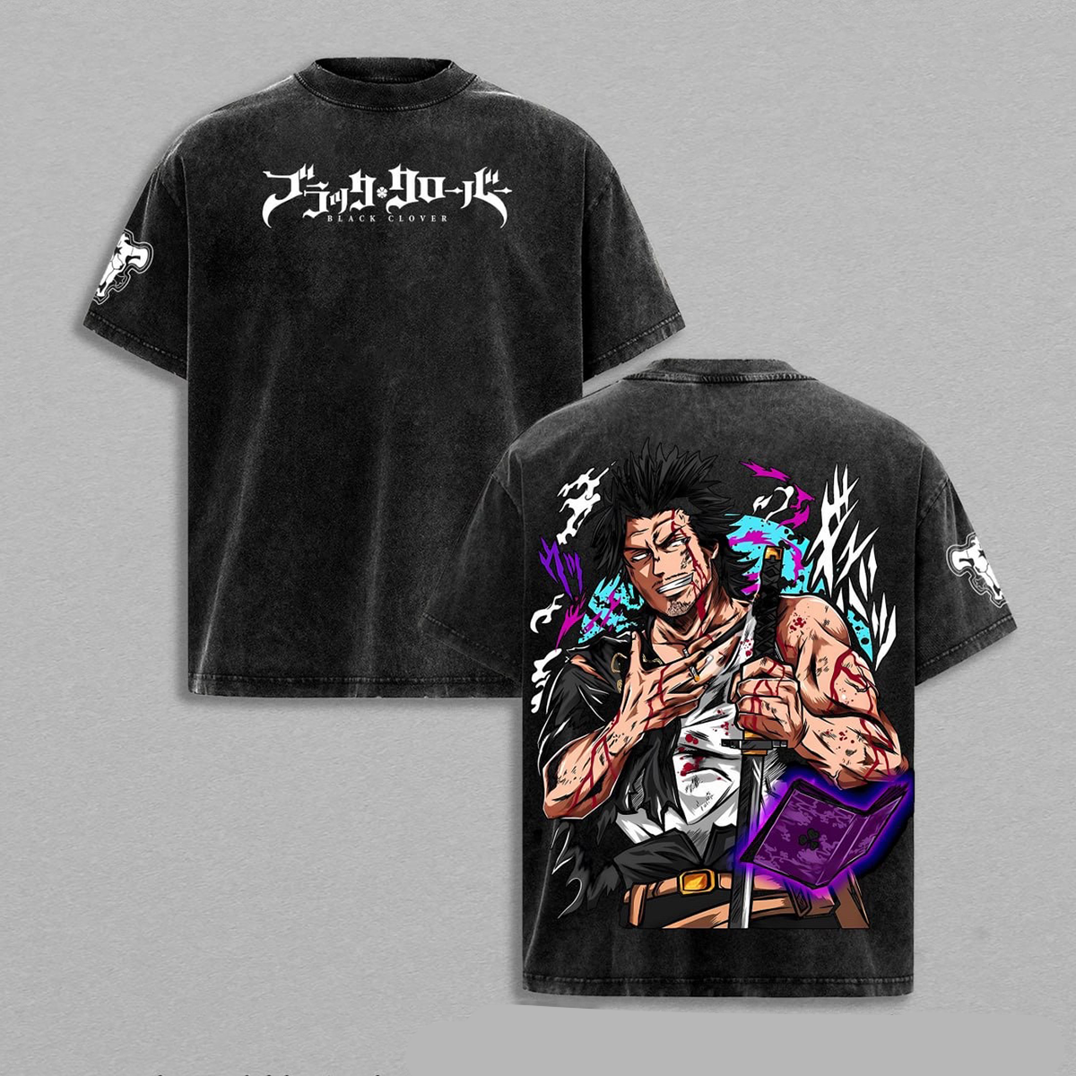 Yami Sukehiro Black Clover Polera Lavada