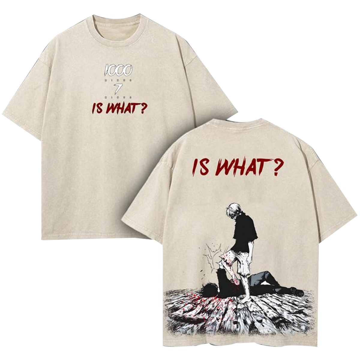 Retro Vintage Ken Kaneki Tokyoooo Ghoul Anime Vintage T-Shirt