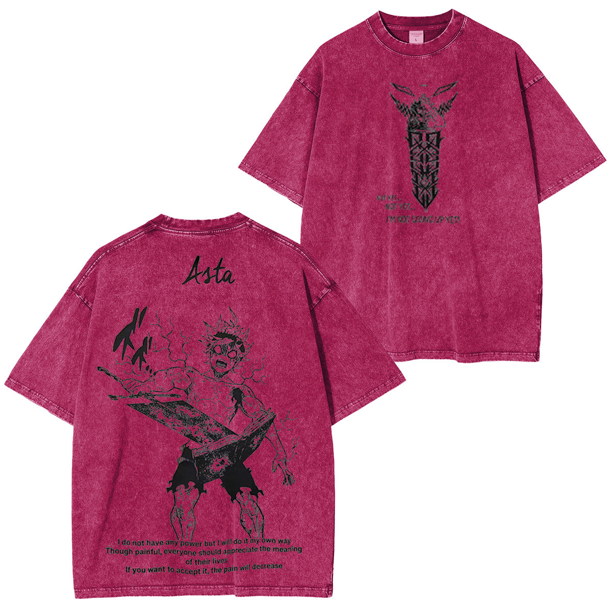 Asta Black Clover Washed T-shirt/Crewneck/Hoodie