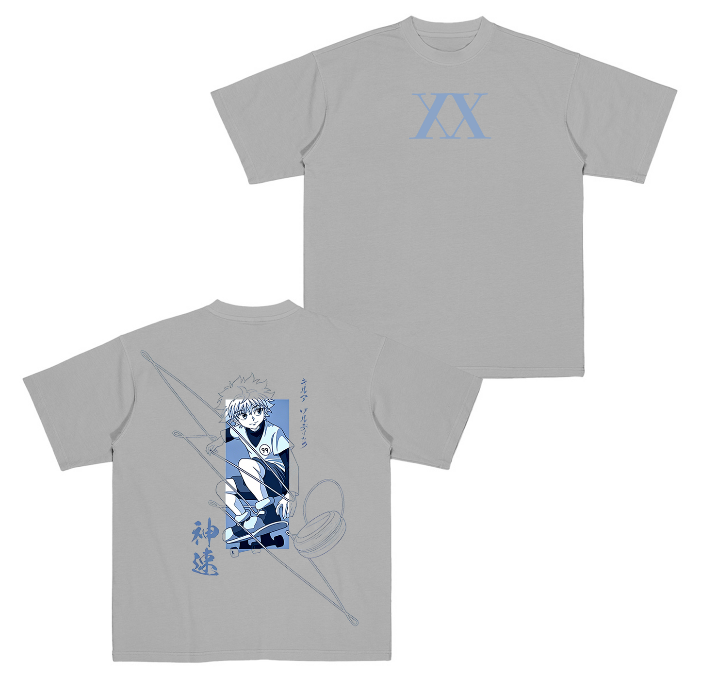 Killua Hunter x Hunter Anime Oversize Unisex Polera