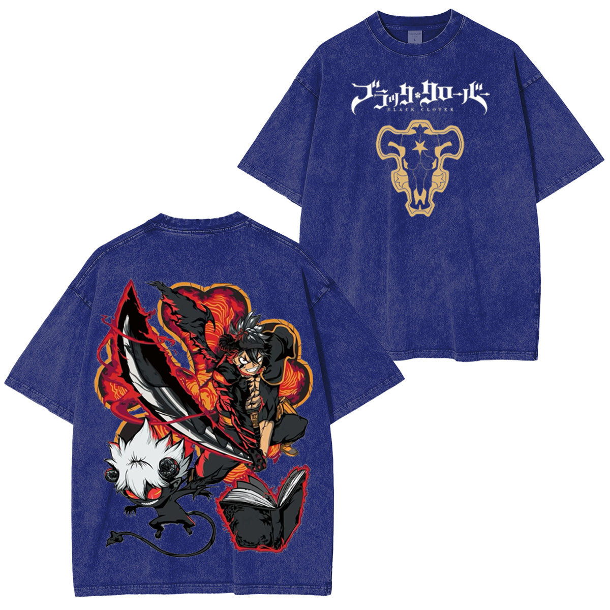 Black Clover Vintage Washed T-shirt/Crewneck/Hoodie