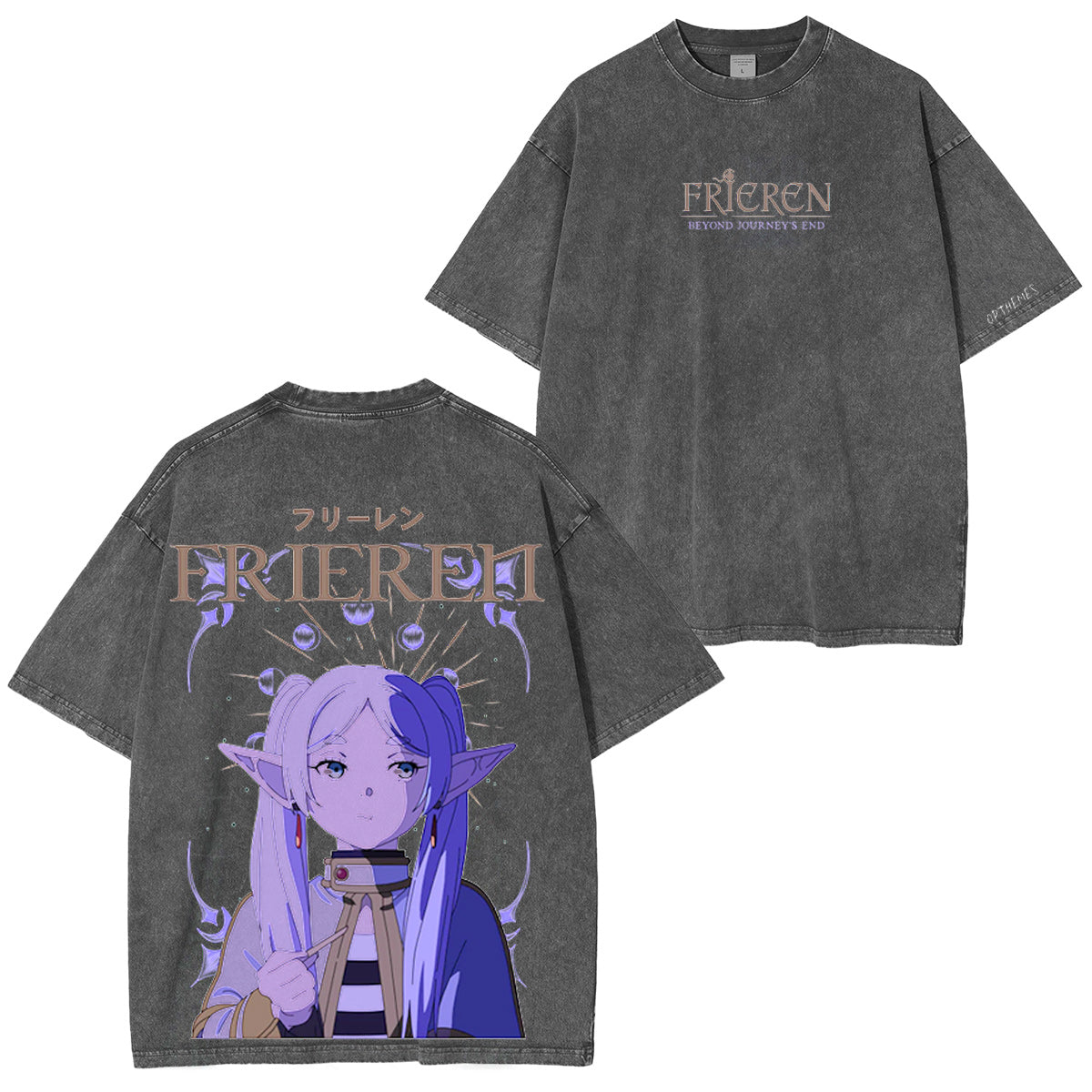 Frieren �C Eternal Mage Vintage washed T-shirt/Crewneck/Hoodie