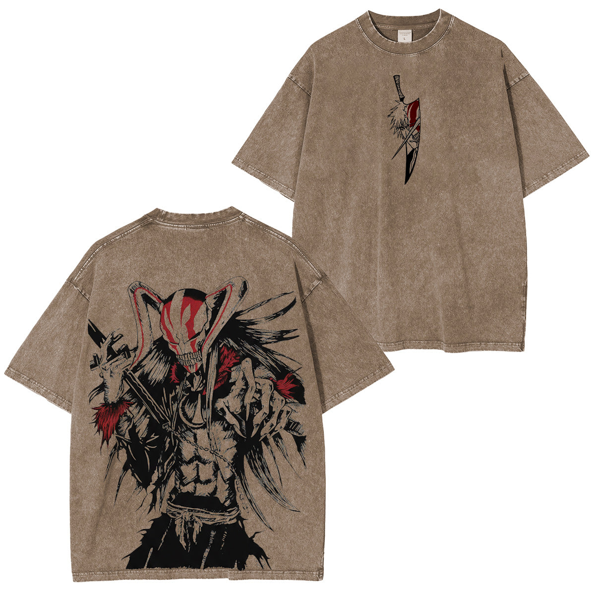 Bleach Manga :Ichigo Hollow Vintage washed T-shirt/Crewneck/Hoodie