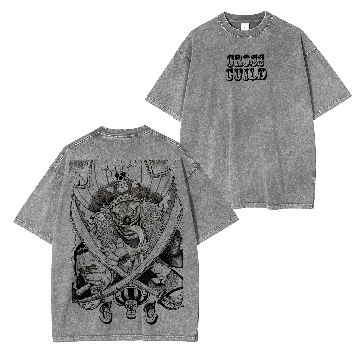 One Piece Anime Unsiex Washed T-Shirt
