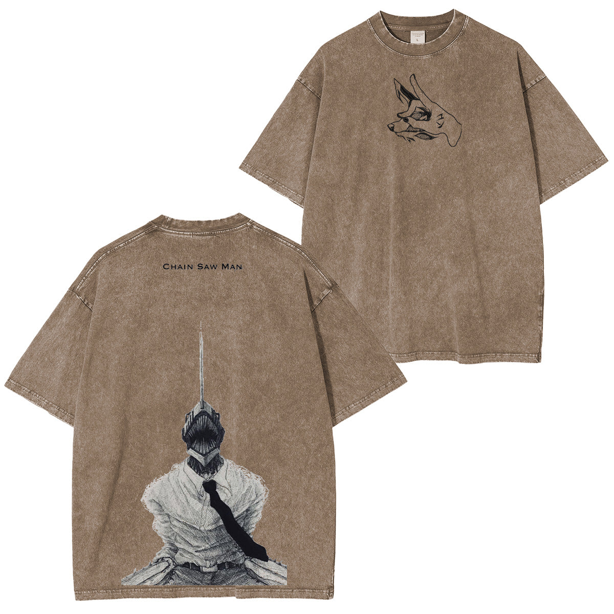 Chainsaw Man Unsiex Washed T-Shirt