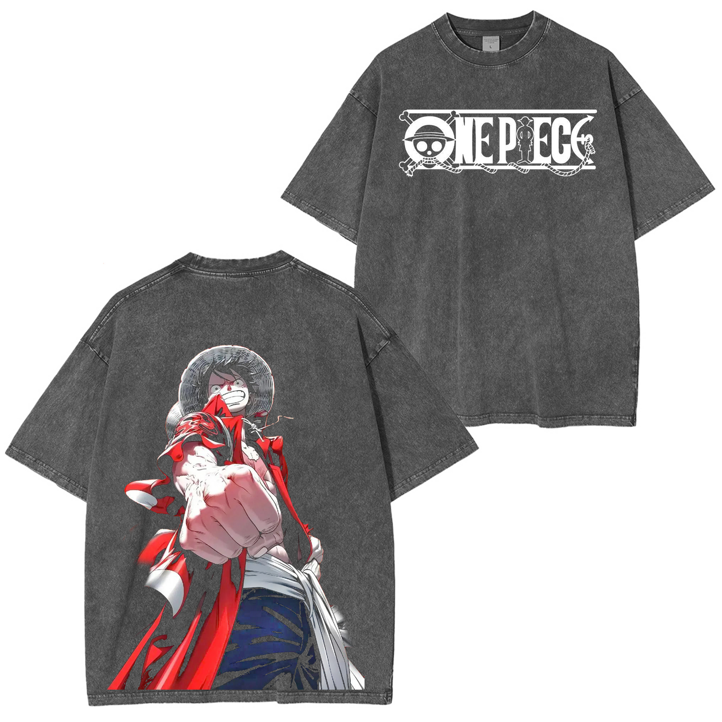 LUFFY, ONE PIECE Vintage Anime Washed T-shirt/Crewneck/Hoodie