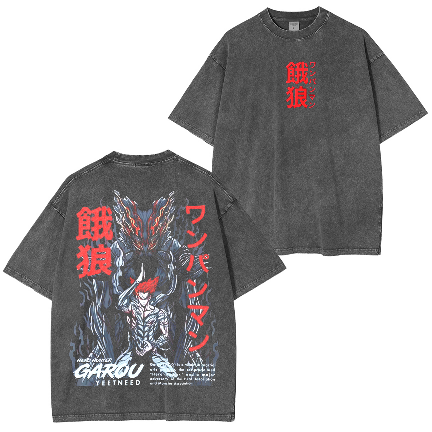 Hero Hunter,One-Punch Man Anime Washed T-shirt/Crewneck/Hoodie