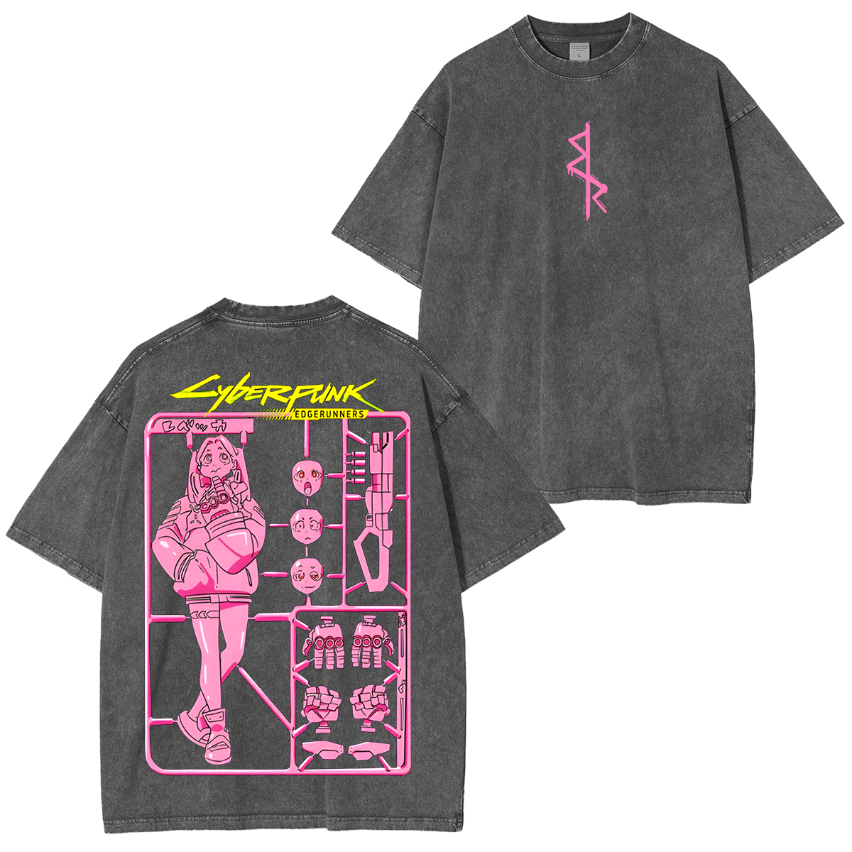 Cyberpunk Edgerunners Anime Polera Unisex Lavada