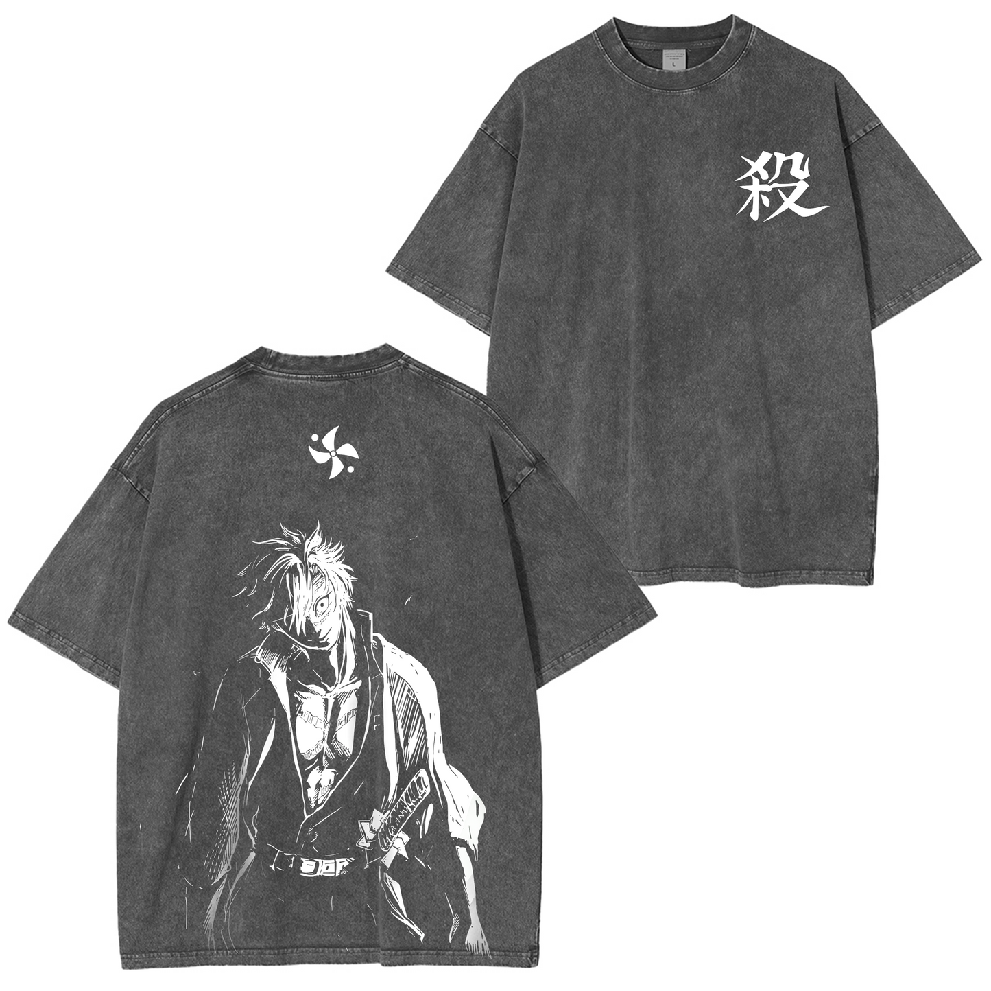 Wind Hashira Sanemi Anime Washed T-shirt/Crewneck/Hoodie