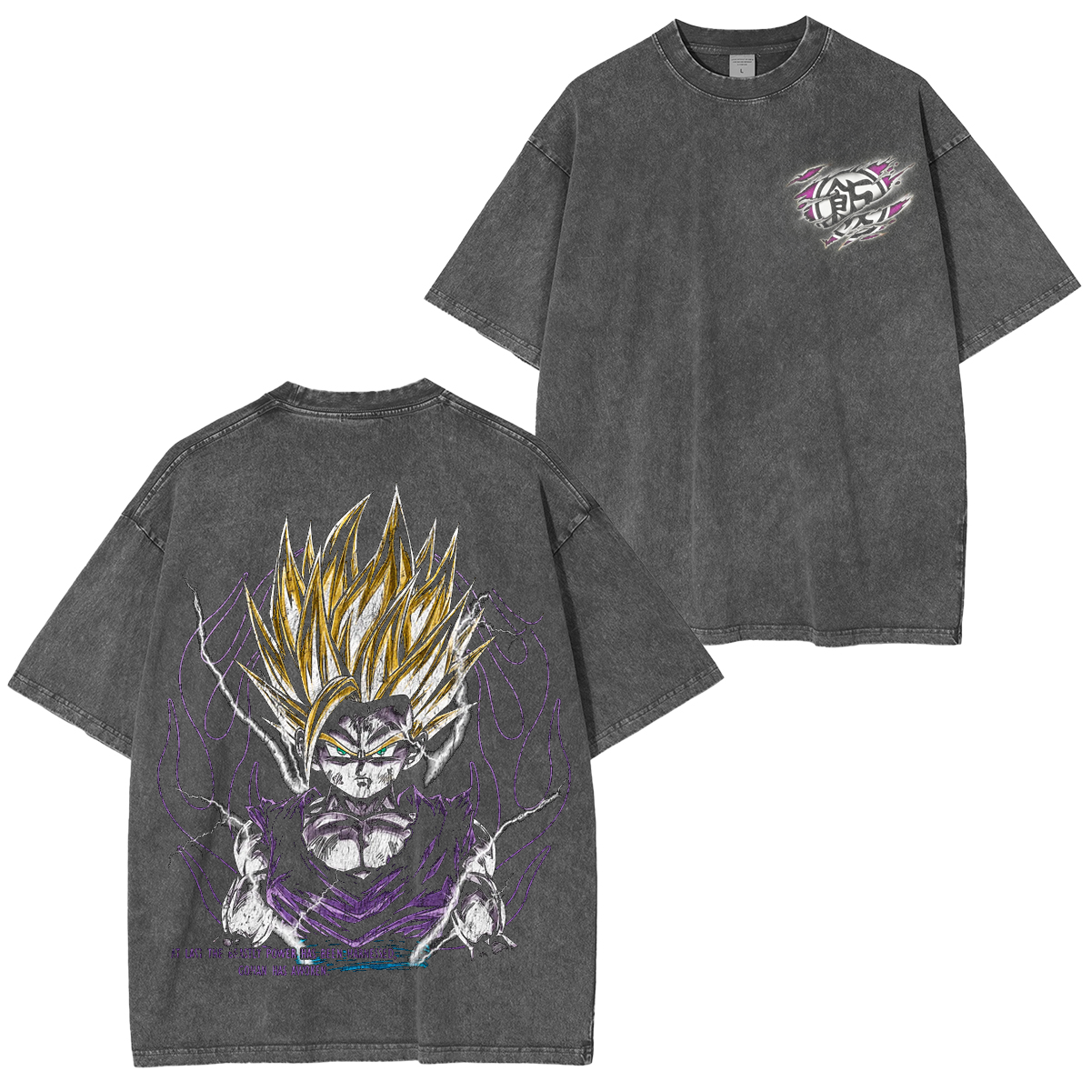 Gohan ,Dragon Ball Anime Washed T-shirt/Crewneck/Hoodie