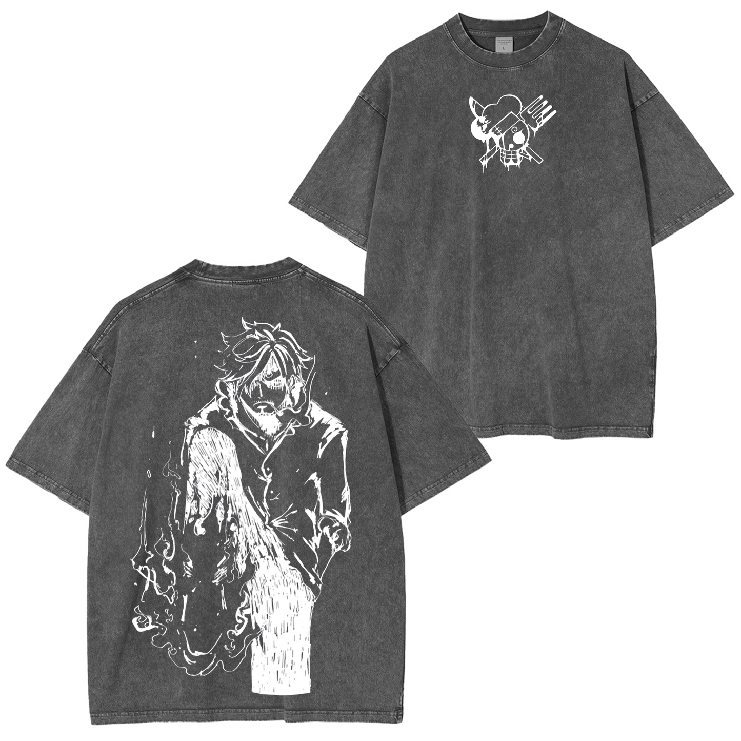 Sanji,One Piece Anime Washed T-shirt/Crewneck/Hoodie