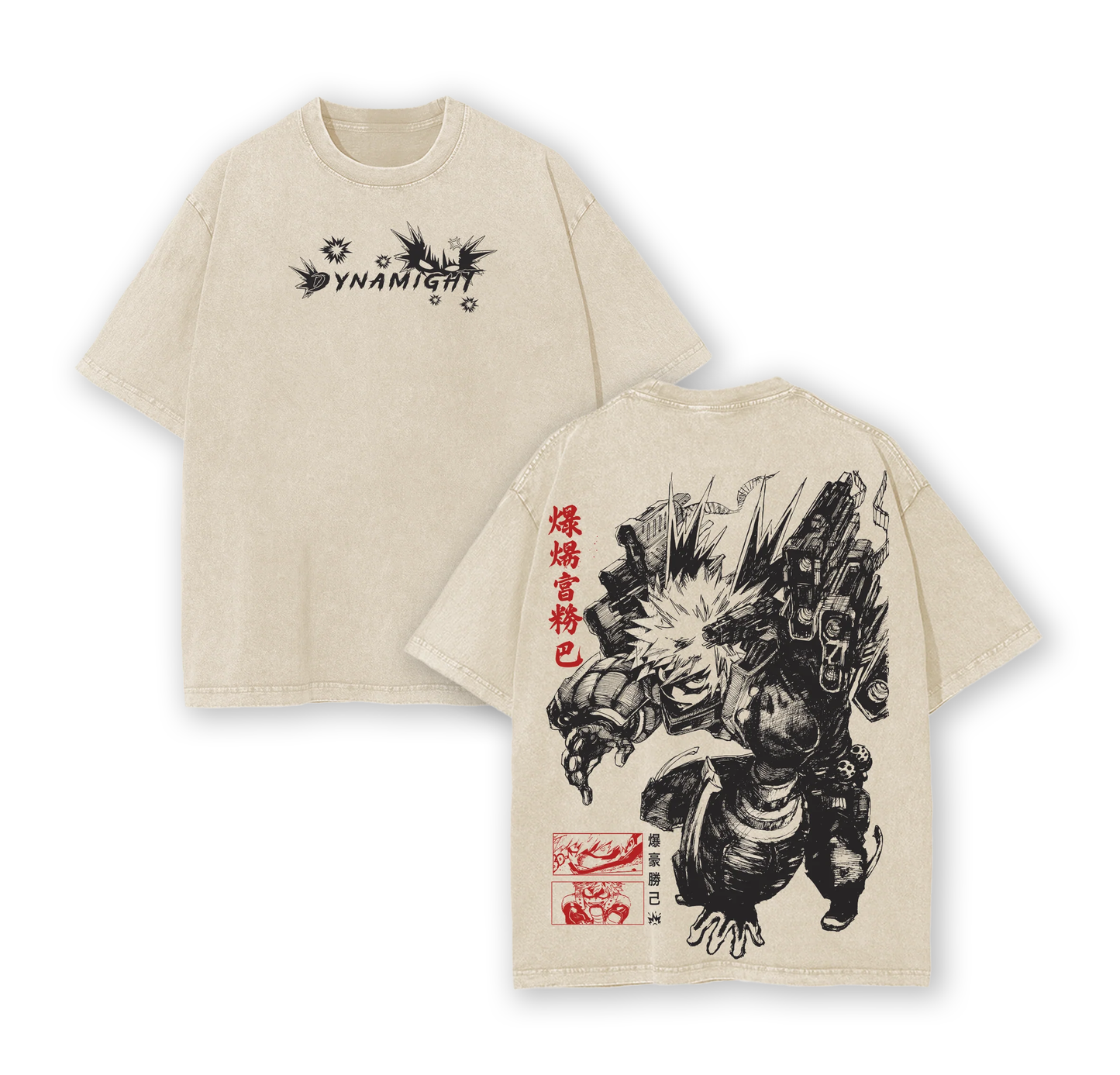 Katsuki Bakugo My Hero Academia Anime Polera Lavada