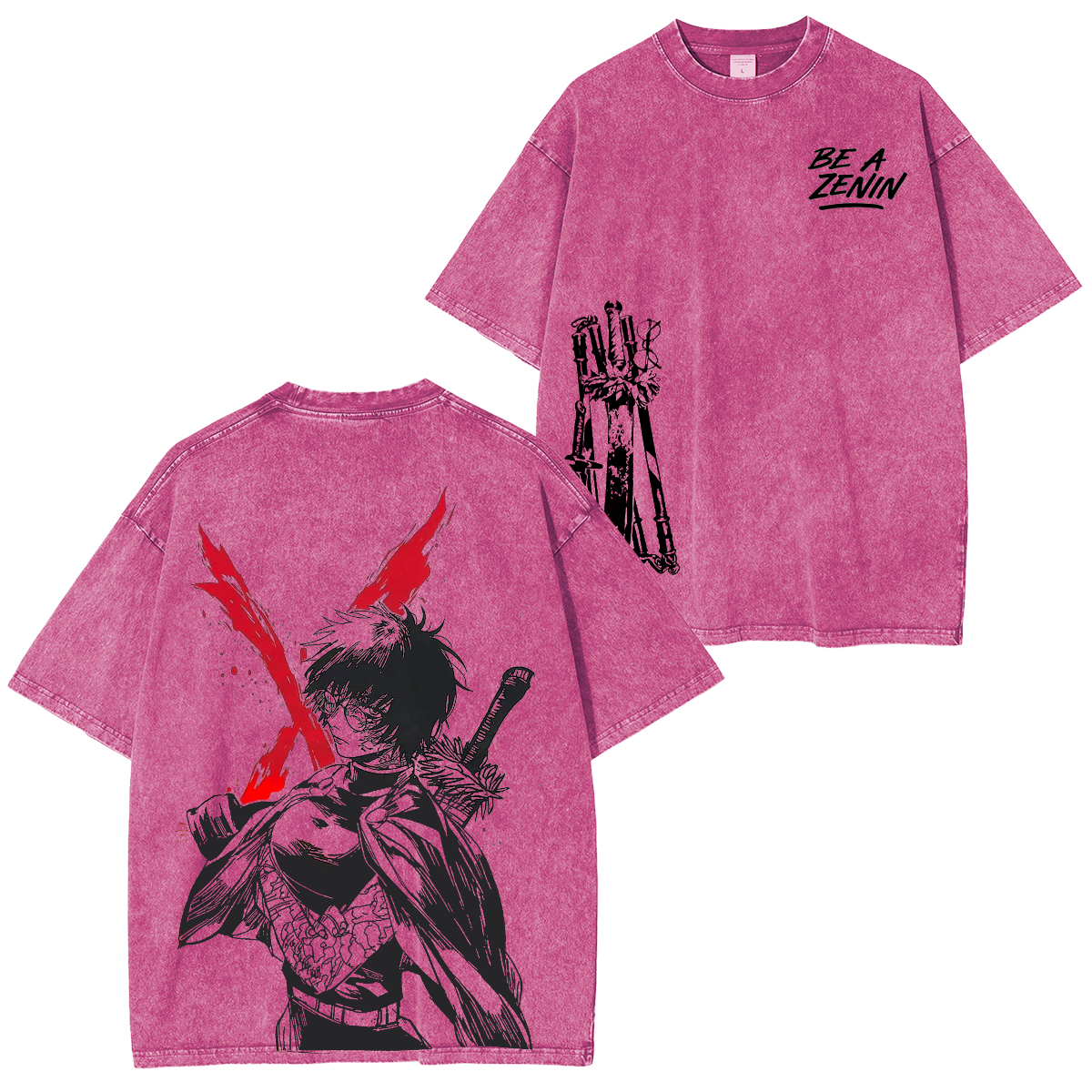 Vintage Maki Zenin Jujutsu Kaisen Anime Washed T-shirt/Crewneck/Hoodie