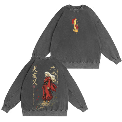 Inuyasha Vintage Unisex Washed T-Shirt