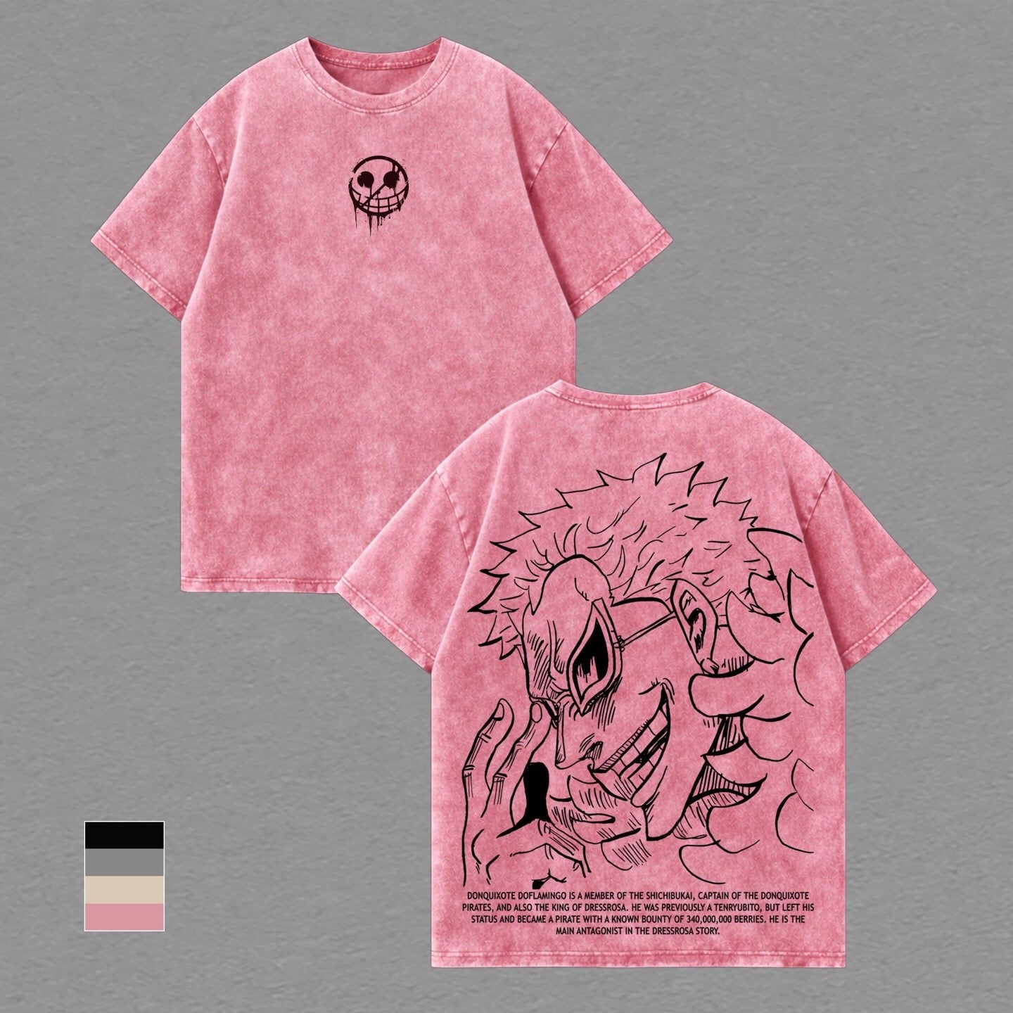 Doflamingo One Piece washed T-shirt/Crewneck/Hoodie
