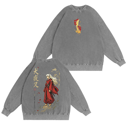 Inuyasha Vintage Unisex Washed T-Shirt