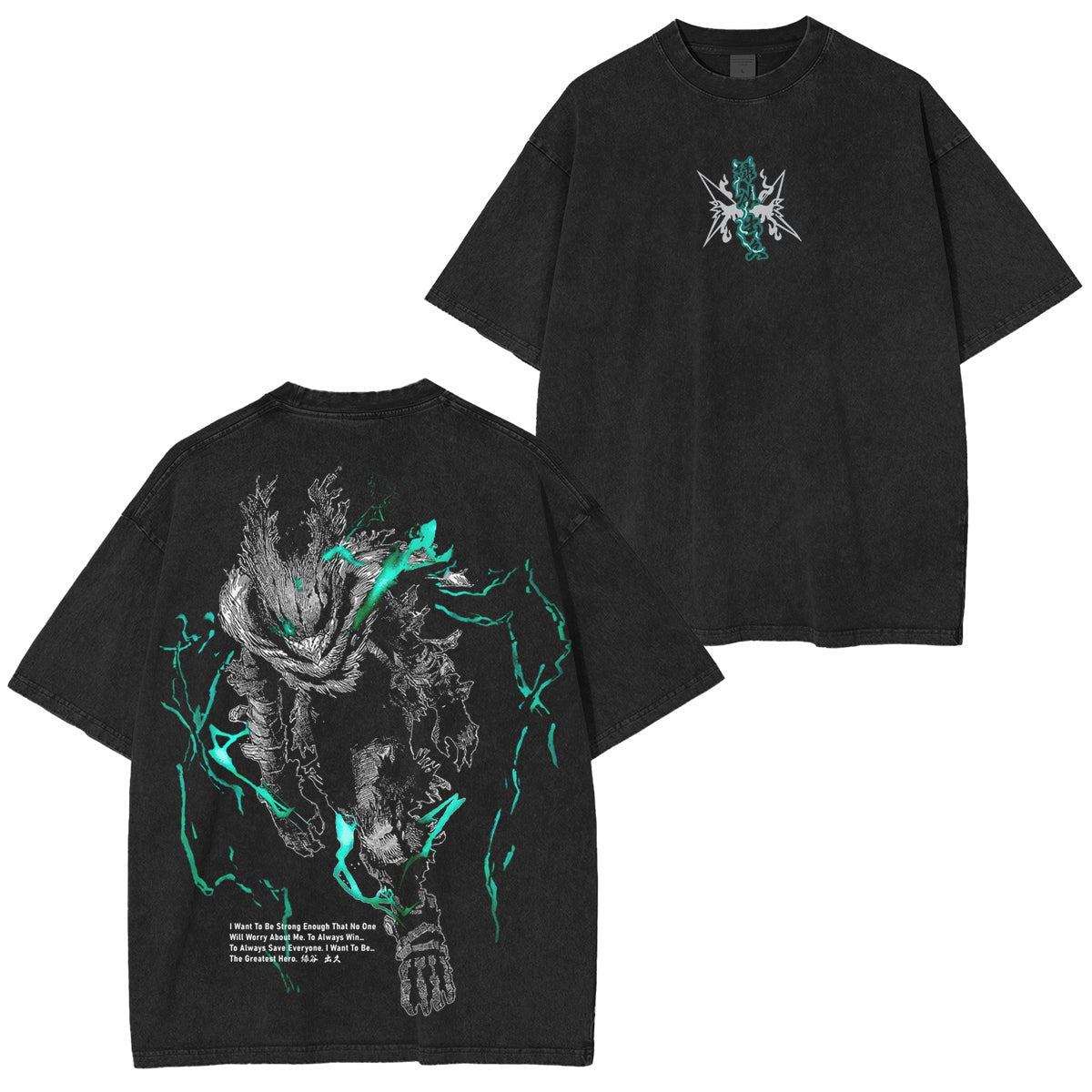 Camisa Midoriya Vigilant -My Hero Academia Vintage washed T-shirt/Crewneck/Hoodie