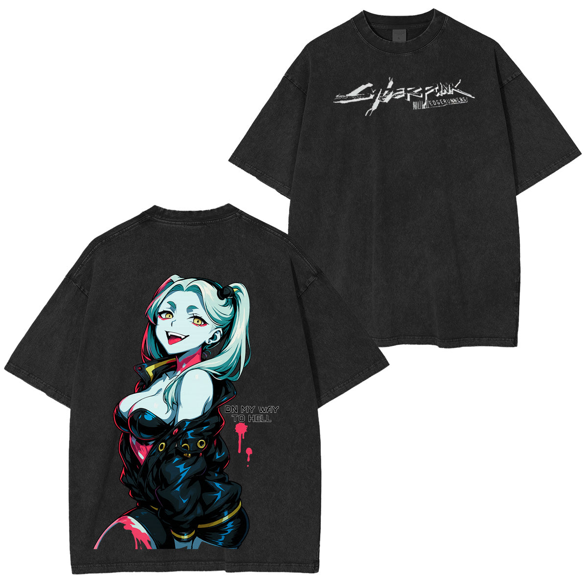 Cyberpunk: Edgerunners Unisex Washed T-shirt/Crewneck/Hoodie