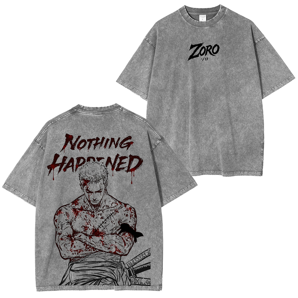 One Piece Roronoa Zoro Polera Vintage