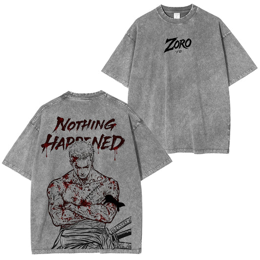 One Piece Roronoa Zoro Polera Vintage