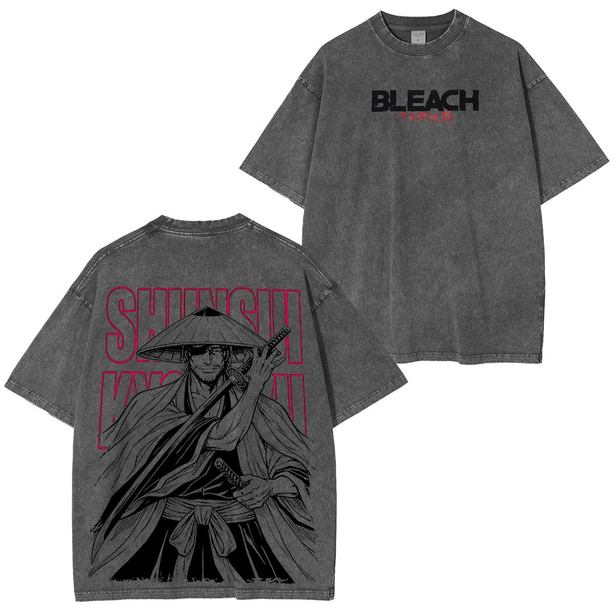 BLEACH Shunsui Kyōraku Polera Lavada Vintage
