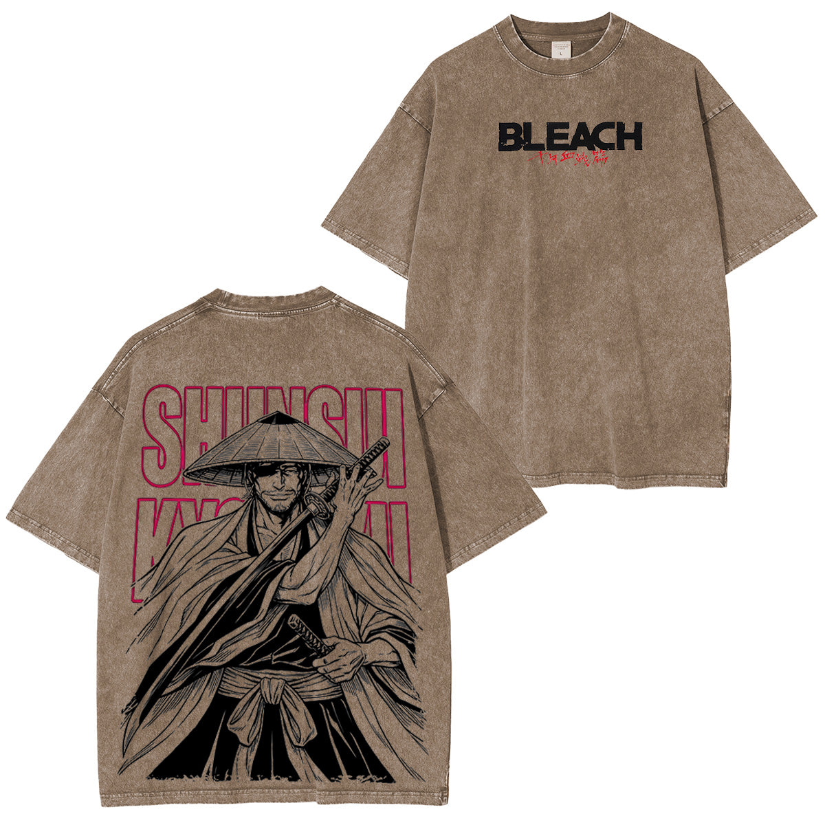 BLEACH Shunsui Kyōraku Polera Lavada Vintage