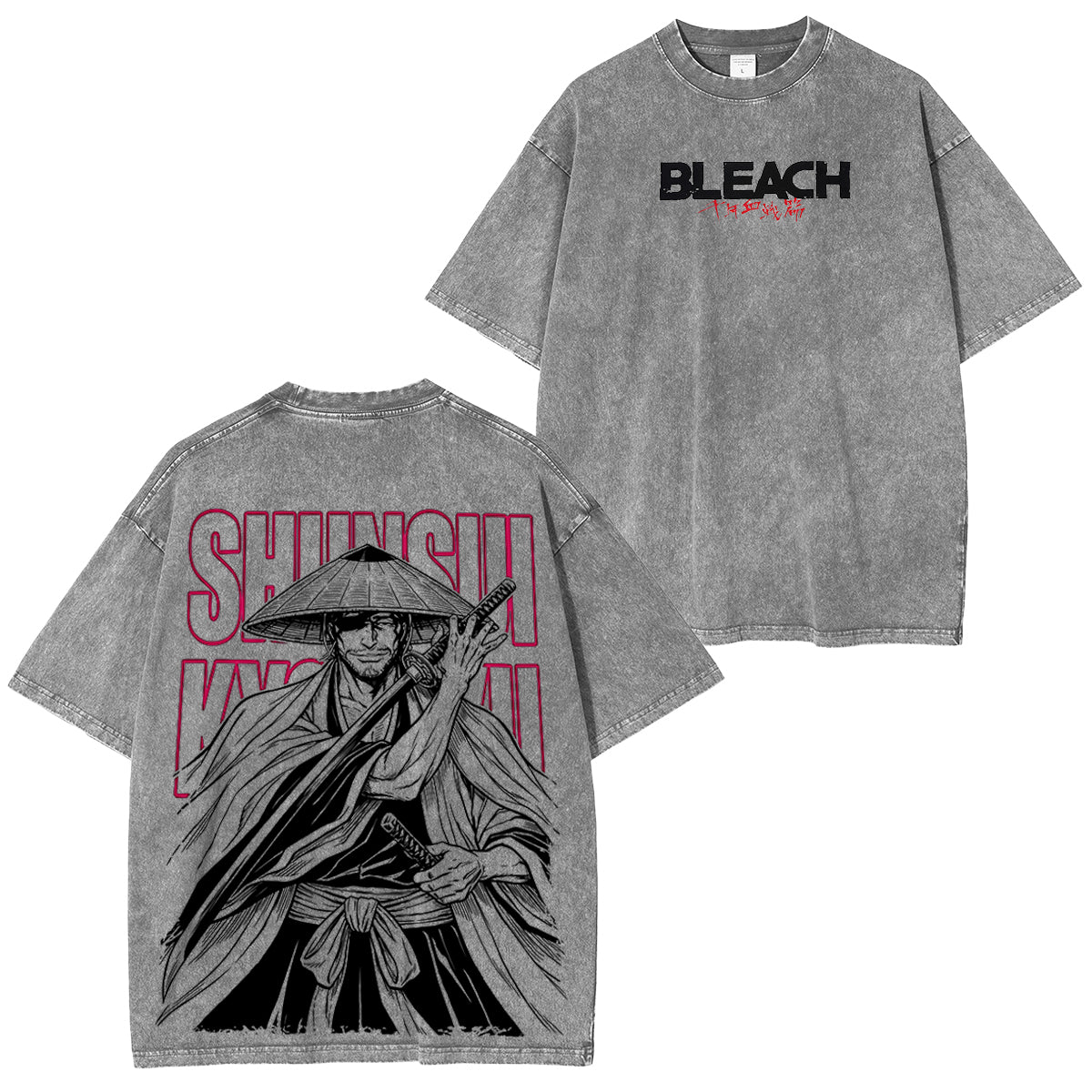 BLEACH Shunsui Kyōraku Polera Lavada Vintage