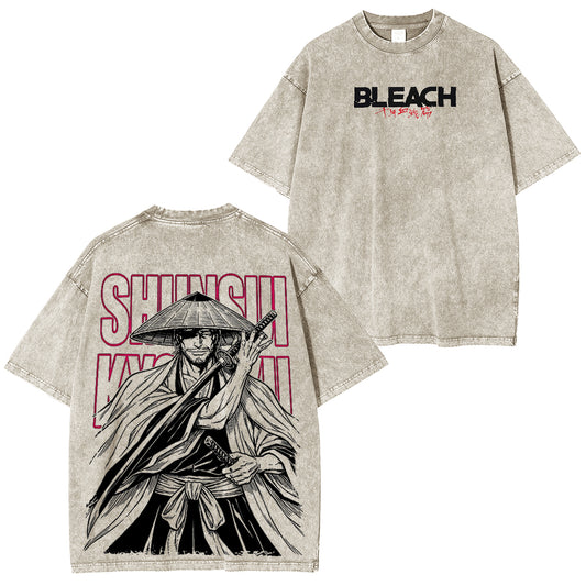 BLEACH Shunsui Kyōraku Polera Lavada Vintage