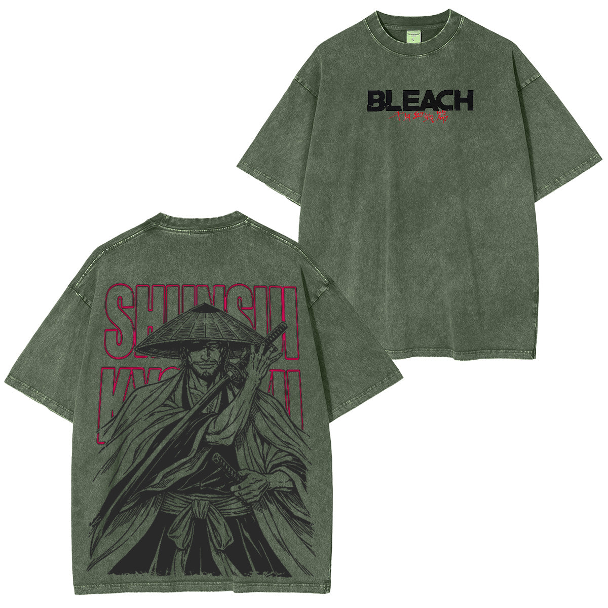 BLEACH Shunsui Kyōraku Polera Lavada Vintage