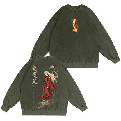 Inuyasha Vintage Unisex Washed T-Shirt
