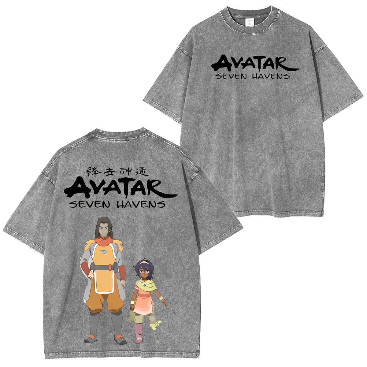 One Punch Man Avatar: Seven Havens Polera Lavada Vintage