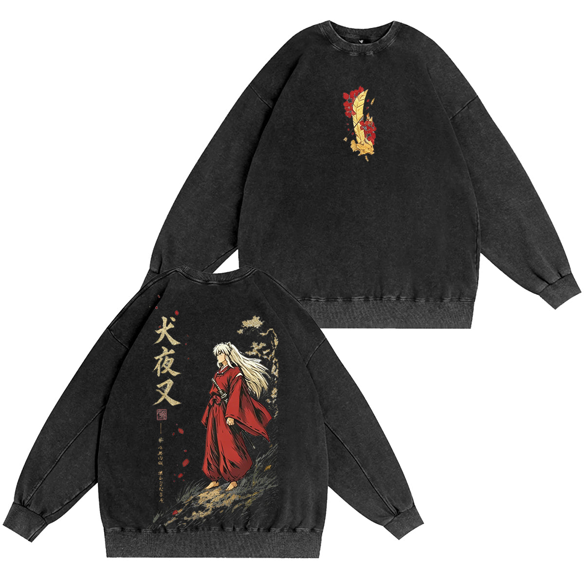 Inuyasha Vintage Unisex Washed T-Shirt
