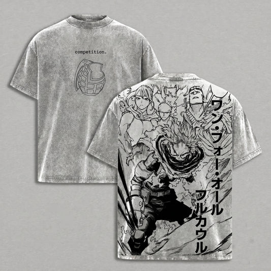 My Hero Academia Polera Lavada Vintage