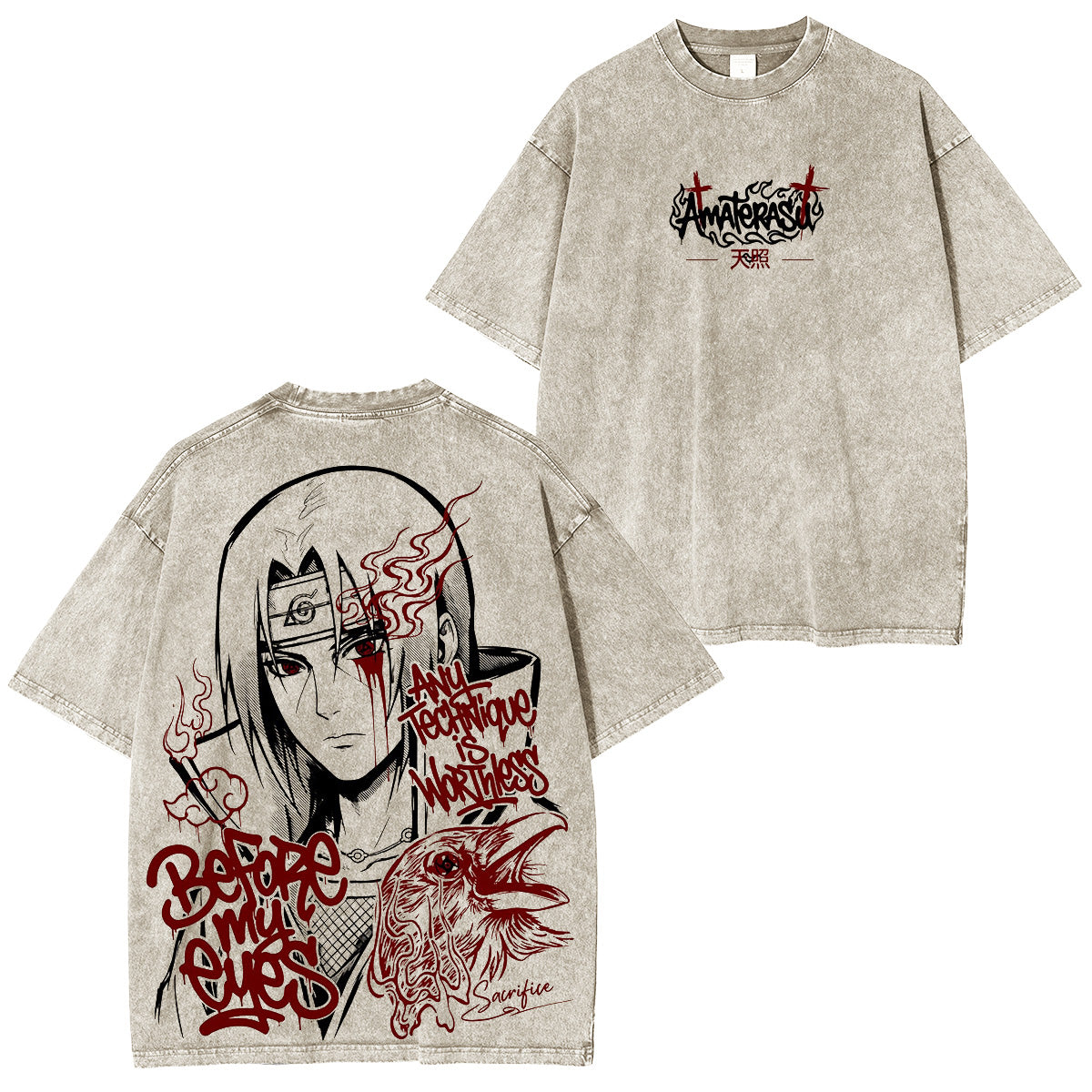 Naruto :Sasuke Polera Vintage
