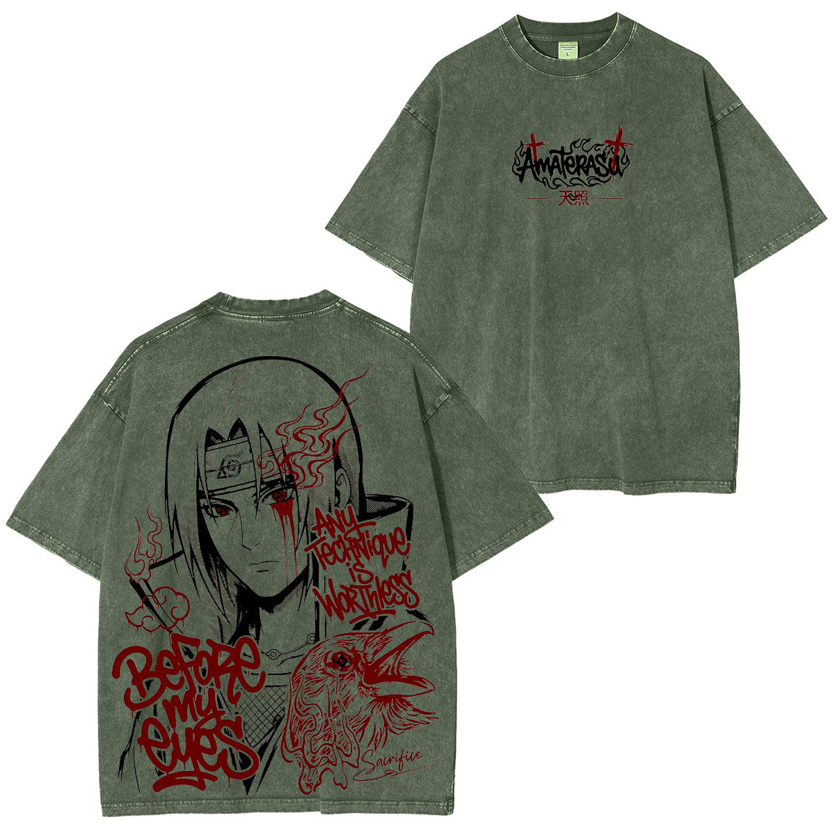 Naruto :Sasuke Polera Vintage