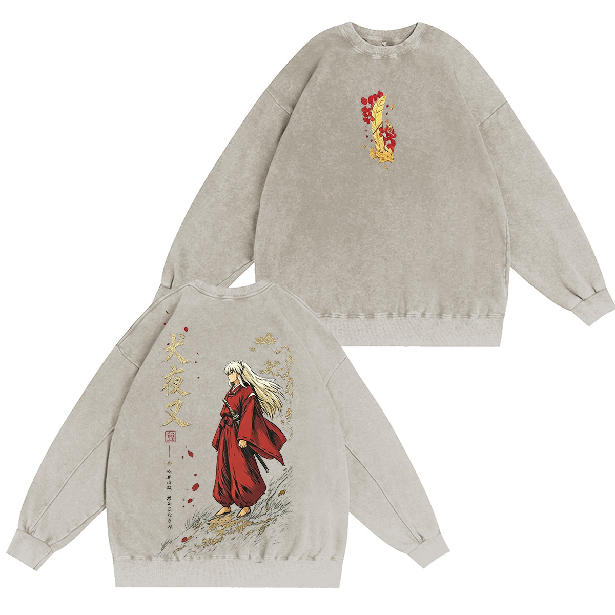 Inuyasha Vintage Unisex Washed T-Shirt