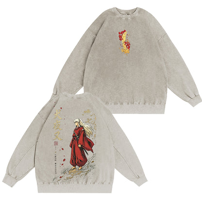 Inuyasha Vintage Unisex Washed T-Shirt