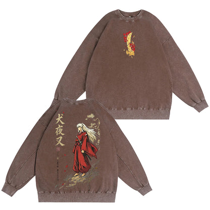 Inuyasha Vintage Unisex Washed T-Shirt