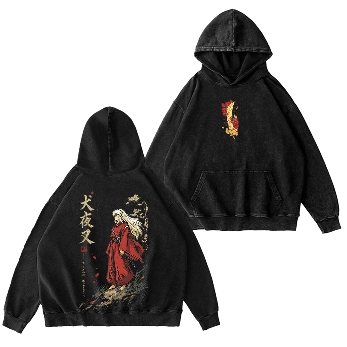 Inuyasha Vintage Unisex Washed T-Shirt