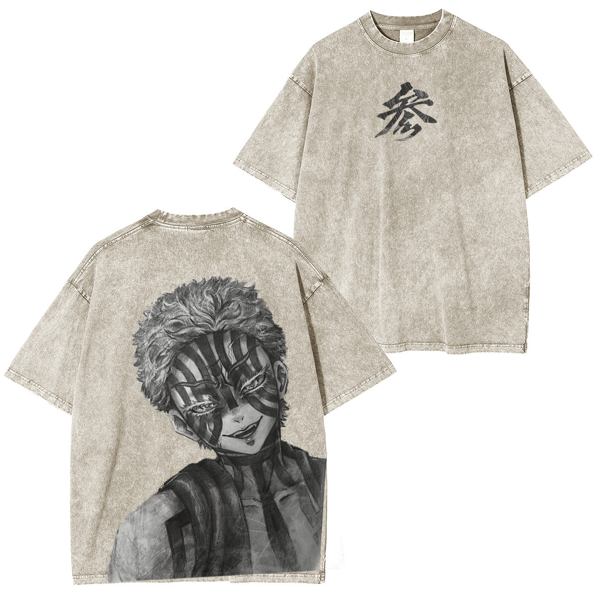 Demon Slayer: Kimetsu no Yaiba. Vintage washed T-shirt/Crewneck/Hoodie