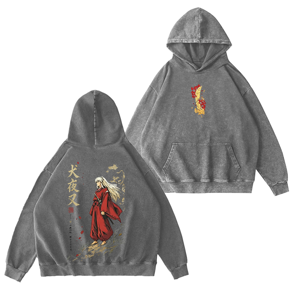 Inuyasha Vintage Unisex Washed T-Shirt
