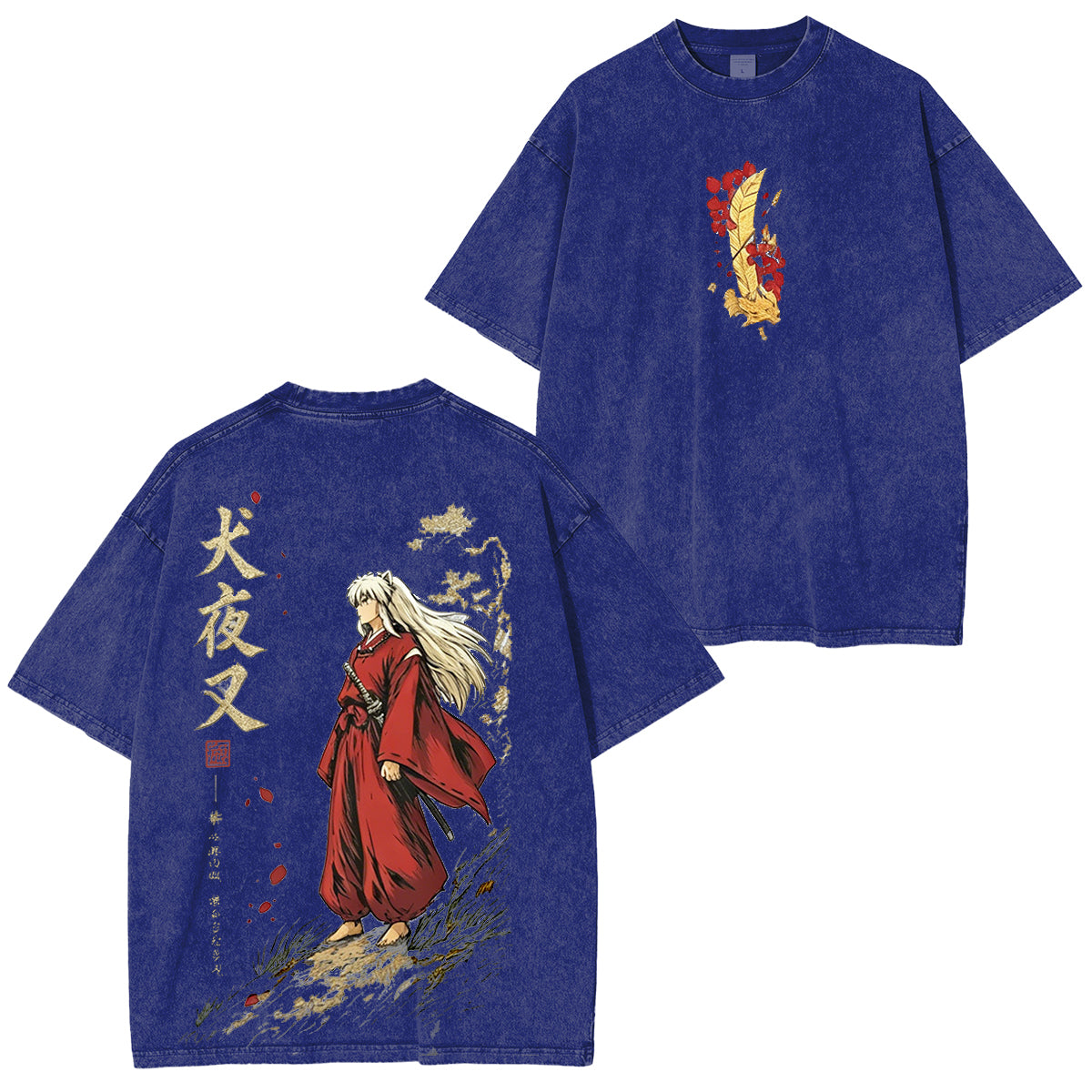 Inuyasha Vintage Unisex Washed T-Shirt