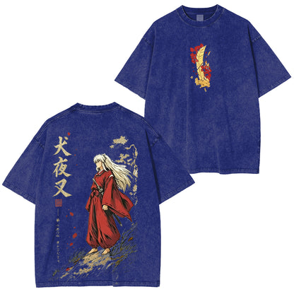 Inuyasha Vintage Unisex Washed T-Shirt