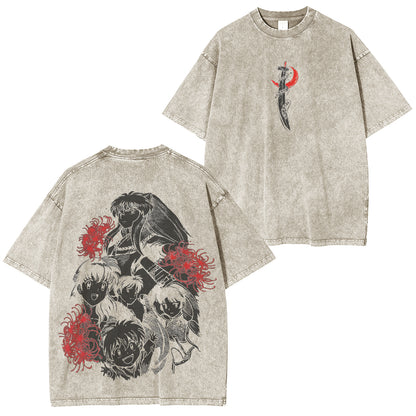 Inuyasha Vintage Polera Unisex Lavada