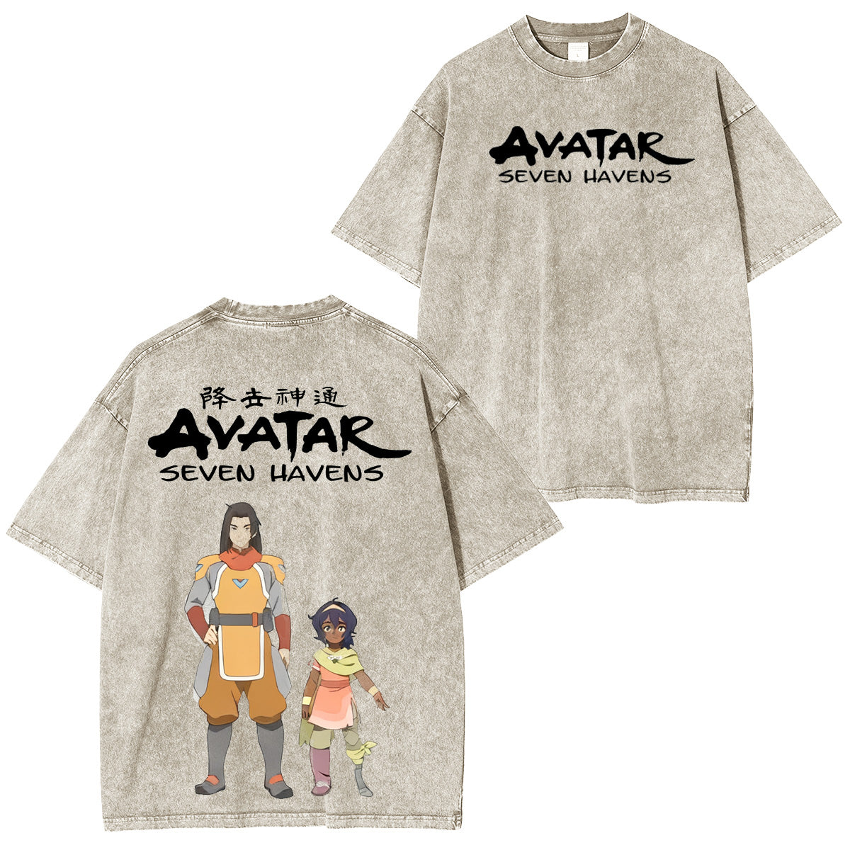 One Punch Man Avatar: Seven Havens Vintage Washed T-shirt/Crewneck/Hoodie