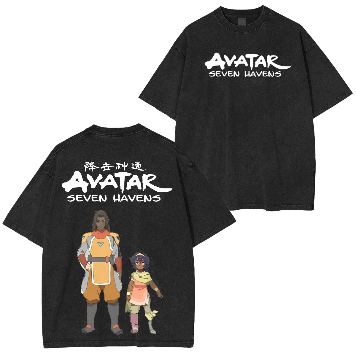 One Punch Man Avatar: Seven Havens Vintage Washed T-shirt/Crewneck/Hoodie