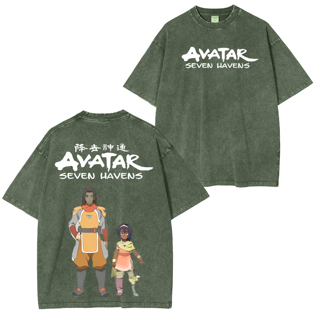 One Punch Man Avatar: Seven Havens Polera Lavada Vintage